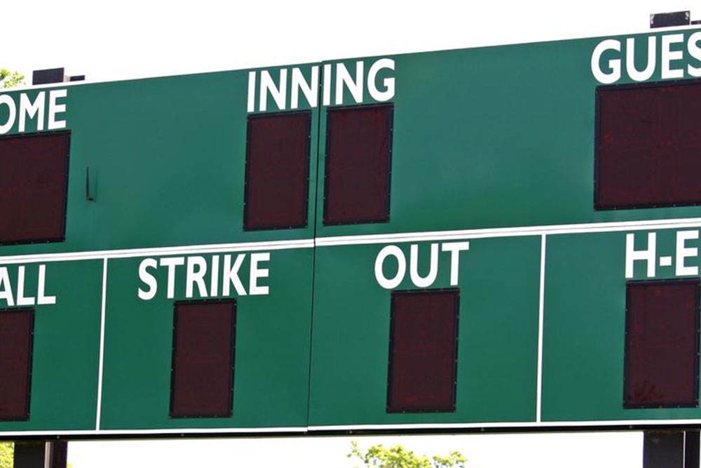 Tips for reading baseball scoreboards